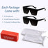 LYZOIT Square Oversized Sunglasses for Women Men Big Flat Top Fashion Shield Large UV Protection Rimless Shades...