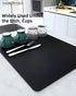 Coffee Mat Coffee Bar Mat Rubber Backed Bar Accessories Super Absorbent Dish Drying Mats for Kitchen Counter, Fit Under Coffee Maker Espresso Mach...