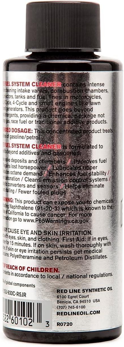 Red Line 60102 Complete Powersports Fuel System Cleaner - 4 Ounces...