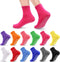 12 pairs pilate socks yoga socks grippy socks Non slip socks woman with Hospital socks solid color bulk Ankle for home workout...