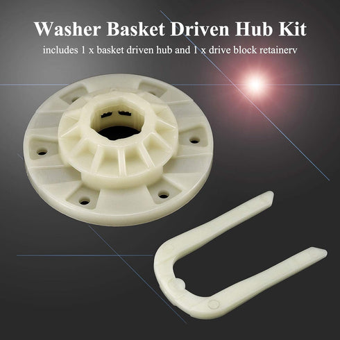W10528947 Basket Driven Hub Kit ?Upgraded Version)- Compatible with May-tag Whirlpo.ol Ken.more Washers - Replaces W10528947VP / W10396887/AP5665171 /PS6012095