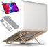 Laptop Stand, Laptop Riser, Computer Stand for Laptop, Aluminum Foldable Laptop Stand for Desk, Compatible with Dell, HP, MacBook, Lenovo and More...