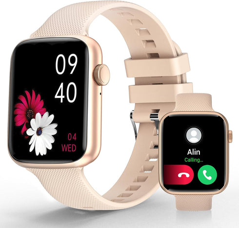 Smart Watch(Answer/Make Call), 1.85" Smartwatch for Women, Fitness Activity Tracker with Heart Rate Blood Oxygen Sleep Monitor Step Calorie Counte...