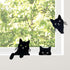 Peeping Cat Metal Garden Decor,Cute Cat Garden Decor,Cat Garden Statue,Black Cat Statue for Indoor and Outdoor,Cat Lover Gifts for Women,Set of 3 ...