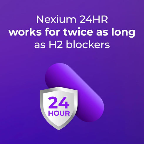 Nexium 24HR Acid Reducer Heartburn Relief Capsules for All-Day and All-Night Protection from Frequent Heartburn, Heartburn Medicine with Esomepraz...