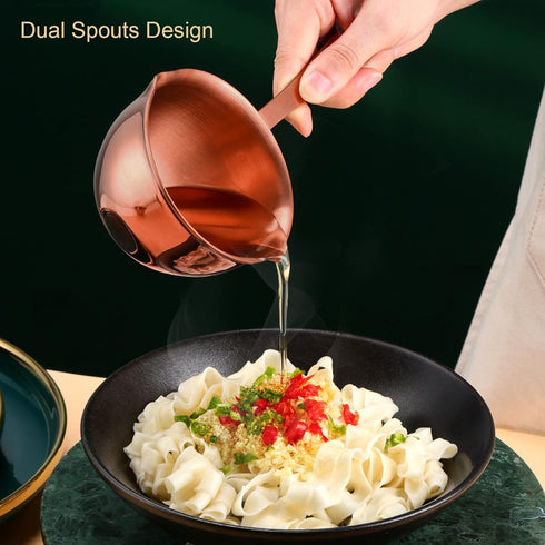 Stainless Steel Butter Warmer, 6.7oz / 200ml Butter Melting Pot Saucepan with Pour Spouts Cooking Pot Mini Milk Pot for Boiling Milk, Sauce, Gravi...