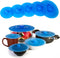 Kitchen + Home Silicone Suction Lids and Food Covers - Set of 5 - Fits various sizes of cups, bowls, pans, or containers!...