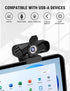 Full HD Webcam with Built-in Microphone and Rotatable Tripod, 1080P Video and Wide Angle Camera, Privacy Cover, for Desktop PC or Laptop Computer...