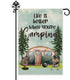 Life is Better When You're Camping Garden Flag, 12 x 18 Inch Double Sided Holiday Yard Outdoor Farmhouse Lawn Decor Flag, RV BBQ Campground Campin...