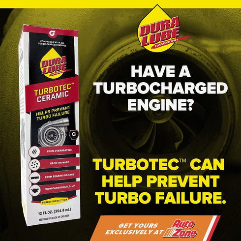 Dura Lube Turbo Tec Ceramic Turbo Protection Additive for All Turbos, Lower Temp 12-Ounce...