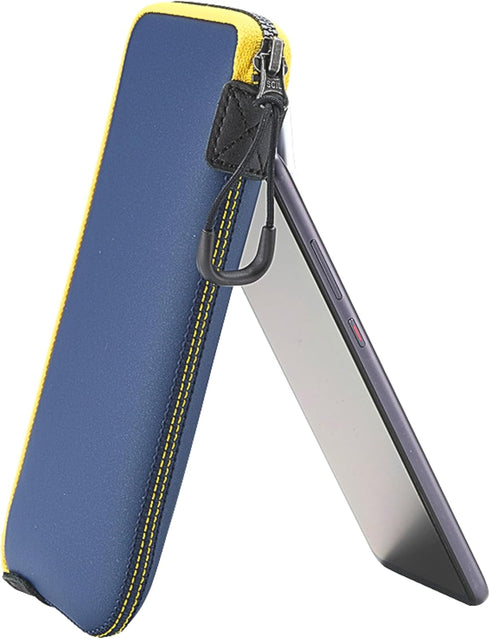 OneJoy Neoprene Phone Pouch, Lightweight Protective Cellphone Sleeve with Large Zipper Opening, Inner Pocket, Thermal Insulated, Durable Cell Phon...