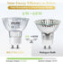 DiCUNO GU10 LED Light Bulbs, 6W 60W Halogen Replacement, Bright Daylight White 5000K, 700LM, Full Glass Cover 120 Degree Beam Angle 120V MR16 GU10...