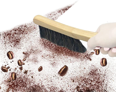 Counter Brush for Furniture Patio Woodworking Drafting Cleaning, Wooden Handle with Horsehair Bristle Bench Brushes, 13 Inches Hand Broom...