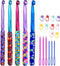 Large 5 Size Aluminum Crochet Hook Set 6.5m(K)/7mm/8mm(L)/9mm(M)/10mm(N) Knitting Needles Craft Weave Yarn Set Polymer Clay Crochet Needles for Cr...