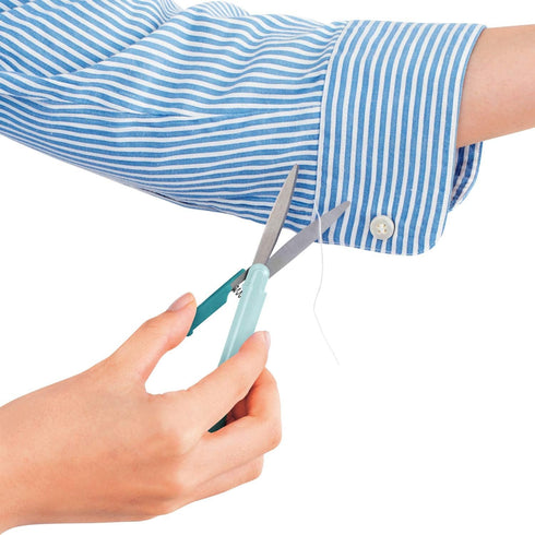 PLUS Pen Style Compact Twiggy Scissors with Cover 3-Pack Turquoise...
