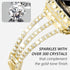 Surace Gold Apple Watch Bands 45mm for Women Series 9 8 7, Bling Diamond Rhinestone Link Bracelet with 2 in 1 Waterproof Bling Case Lace Edge Diam...