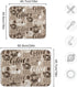 Coffee Mat Coffee Cup Drying Mat Coffee Maker Mat for Counter tops,Coffee Lover Microfiber Dish Drying Mats Medium Brown Kitchen Spill Mat 16x18 I...