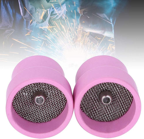2Pcs Ceramic Welding Cup #12, asy to Carry, Suitable for WP 9/20/25 Series Air Cooled Torch, High Temperature Resistance, Easy to Install...