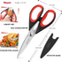 iBayam Kitchen Scissors All Purpose Heavy Duty, Kitchen Utensils Set, Stainless Steel Cooking Utensils Gadgets, Meat Poultry Food Shears Dishwashe...