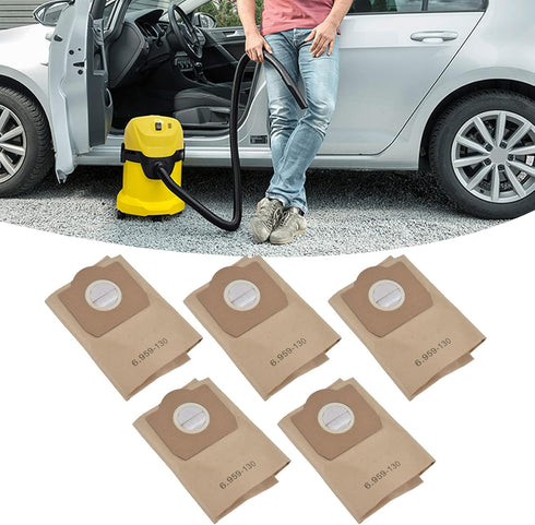 5PCS Vacuum Cleaner Dust Bag, Sweeper Cleaning Bag, 10.6oz Vacuum Cleaner Dust Bag, Portable Vacuum Cleaner Accessory, Suitable for Karcher 6.9593...