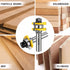 2 Pieces 3 Teeth T Shape Tongue and Groove Router Bit Set 1/4 Inch Shank, Slot depth 1/4", Slot height 1/4",Shelves & Cabinet,Woodworking Tools (1...