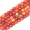 8mm Natural Gemstone Round Red Stripe Agate Loose Beads for Jewelry Making Bracelets Necklace Earrings Art Craft (45-48pcs/strand)...