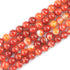 8mm Natural Gemstone Round Red Stripe Agate Loose Beads for Jewelry Making Bracelets Necklace Earrings Art Craft (45-48pcs/strand)...