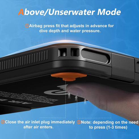 Mitywah Waterproof Case for iPhone, Underwater Snorkeling Diving Phone Case for iPhone 15 14 13 12 /15Pro 14Pro 13Pro 12Pro, HD Underwater Photogr...