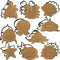 Cookie Cutters Variety Pack of 10 – Food Safe Plastic Under The Sea Cookie Cutters – Cookie Cutters for Kids Fish Cookie Cutter for Baking, Decora...