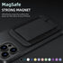 HiWe for MagSafe Wallet, Magnetic Card Wallet Holder for iPhone 15/14/13/12 Series, Leather Wallet, Fit 6 Cards, Slim, RFID Blocking, Black...