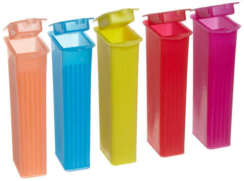 Heathrow Scientific - HEA15983G HD15983G Polypropylene End Opening Slide Mailer, Assorted Colors, 5 Place, 43mm Length x 24mm Width x 88mm Height ...