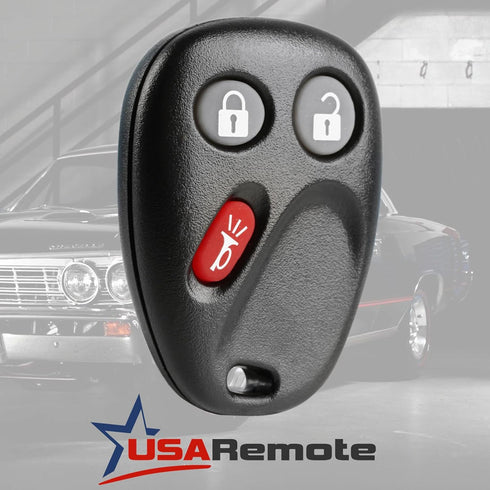 Car Key Fob Keyless Entry Remote with Ignition Key fits Chevy Trailblazer / Buick Rainier / GMC Envoy / Isuzu Ascender / Oldsmobile Bravada / Saab...