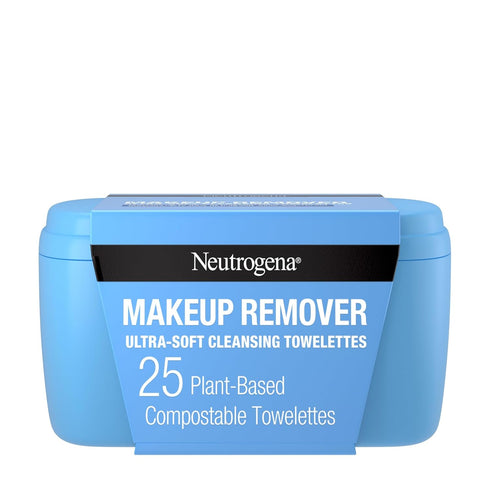 Neutrogena Makeup Remover Facial Cleansing Towelettes, Daily Face Wipes Remove Dirt, Oil, Sweat, Makeup & Waterproof Mascara, Gentle, Soap- & Alco...