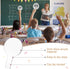 4 Pieces Mini Dry Erase Answer Paddles Acrylic Answer Board Double-Sided Answer Paddles Quick Response Board with Handle for Teaching Games Home O...