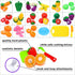 Kitchen Toys Fun Cutting Food Fruits Vegetables Toys Pretend Food Playset for Children Girls Boys Educational Early Age Basic Skills Development 4...