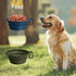 PetBonus 2-Pack Large Silicone Collapsible Dog Bowls, 34oz/1000ml BPA Free Portable Foldable Travel Bowl for Pet Cat, Food Water Feeding Dish for ...