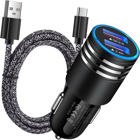 USB C Fast Car Charger for Samsung Galaxy S24 S23 S22 S21 FE S20 Ultra Z Flip 5 4/Z Fold 5 4 A15 A54 A14 A53 A03S A13 A23 A12 A32 A50,Quick Charge...