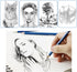 H & B 12 PCS Pencil Drawing Kit, H-4H, F, HB, B-6B Graphite and Charcoal Sketch Pencil Set for Beginners, Professional Artists...