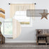 VHC Brands Tobacco Cloth Fringed Farmhouse Decor Kitchen Swag Prairie Panels Door Window Tier Set Curtains for Kitchen Bedroom Bathroom Living Roo...