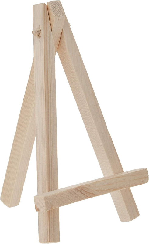 eBoot 12 Pack Mini Wood Display Easel Natural Wood Display Stand for Displaying Small Canvases, Business Cards, Photos, DIY Crafts, Home Decoratio...