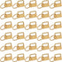 Key fob Hardware,30 PCS 1 Inch Key fob Keychain with Keychain Rings for Bag Webbing Wristlets Lanyards and Key Chain Making Hardware Supplies(Gold...