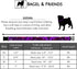 Bagel & Friends Matching Dog Collar & Leash Set XSmall, Small, Medium, Large for boy, Male, Female, Girl Dogs and Puppy (Large, Purple Galaxy)...