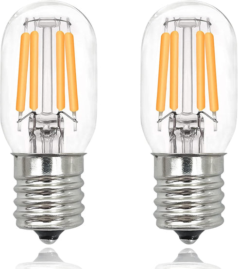 E17 LED Bulb Under Microwave Oven Light Bulbs, Over Stove Lights,Refrigerator 8206232A Replacement Bulb 2W(25W Incandescent Bulb Equivalent) Non-D...