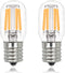 E17 LED Bulb Under Microwave Oven Light Bulbs, Over Stove Lights,Refrigerator 8206232A Replacement Bulb 2W(25W Incandescent Bulb Equivalent) Non-D...