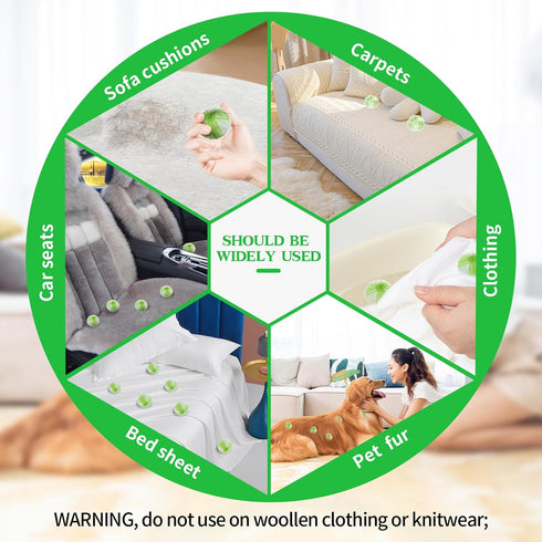 Washing Machine Clothes pet Hair Removal Stick, lint Laundry Balls, Reusable lint Hair Catcher, Effective cat and Dog Hair Catcher for Washing Mac...
