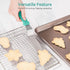 Icing Spatula, U-Taste Offset Spatula Set with 6", 8", 10" Blade, 18/0 Stainless Steel with PP Plastic Handle Angled Cake Decorating Frosting Spat...