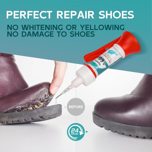 Nynelly Shoe Glue Sole Repair, Transparent Shoe Glue Repair Adhesive,Strong Waterproof Shoe Repair Glue Kit Boot Glue for Sneakers Boots Leather H...