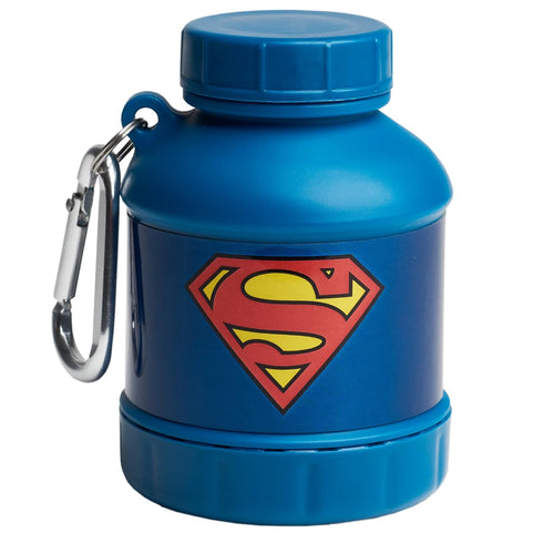 Justice League Whey2Go Funnel 3.7 oz (50 g / 0.11 lbs) (Superman) – BPA Free - DC Comics Protein Shakes Bottle Storage for Men...
