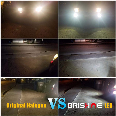 H3 LED Fog Light Bulbs 6000K Xenon White, Extremely Bright 3030 Chips H3 LED Bulbs with Projector for Car Fog Lights, Daytime Running Lights DRL(P...