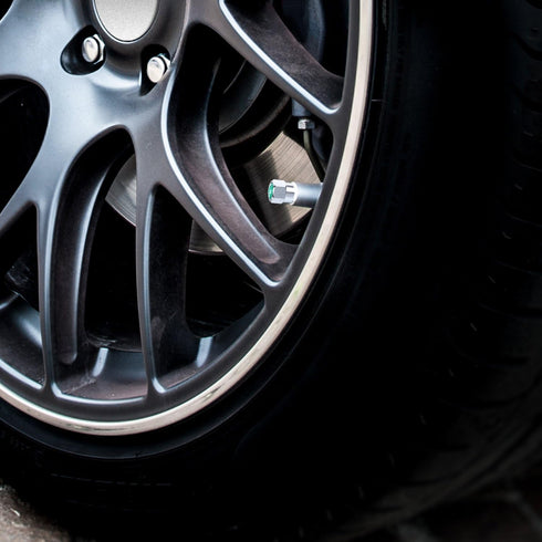 Tatuo 20 Pieces Metal Brass Tire Valve Stem Caps Dustproof Valve Covers for Auto Cars Tire Valves N2 Nitrogen Sign Logo on The Top...